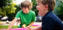 two boys playing 